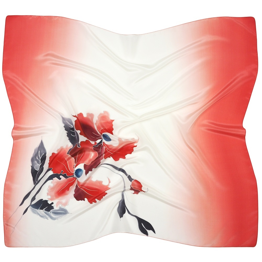 Apaszka jedwabna r�cznie malowana 89x82 cm AM-1049